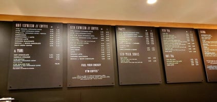 Blk Dot Coffee menu