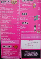Monalisa menu