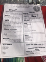 Rolling Taco Mexican Food menu