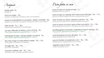 Die Rose menu