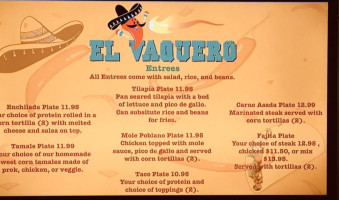 El Vaquero Mexican Taqueria menu