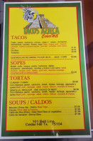 Tacos Azteca Cedar Hill menu