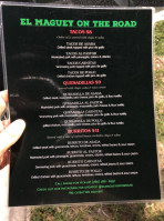 El Maguey On The Road menu