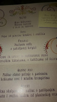 Restoran Zoka menu