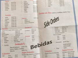 Los Juanes Meat Market menu
