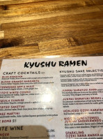 Kyushu Ramen And Sushi menu