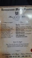 Meson Bonillo menu