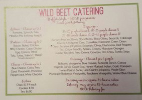 Wild Beet Salad Co. menu