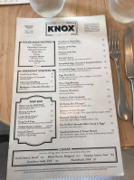Up On Knox menu