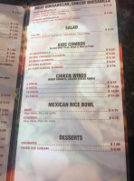 Taco Mark menu