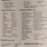 Sushi 85 Cardápio