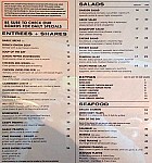 Kellys Bar and Grill menu