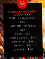 Gordos Burger food