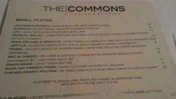 Commons (the) menu