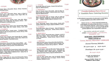 Bruschetta Express menu