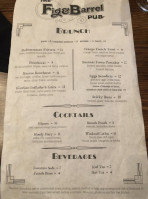 The Fig Barrel Pub menu