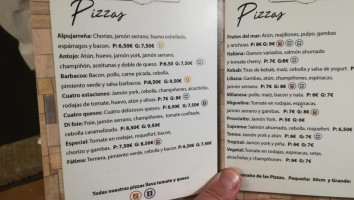 Andaluz menu