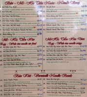 Thien Phat Rest menu