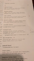 Tigerlily menu