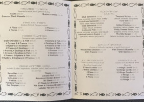 The City Fish menu