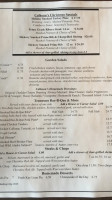 Calhoun's menu