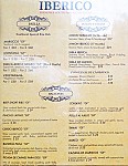 Iberico menu