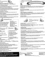Alpine Restaurant Bar menu