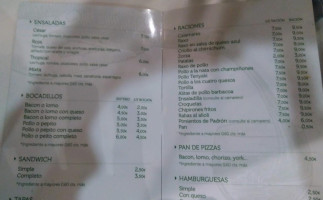 La Cuesta menu