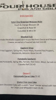 The Pour House Pub And Grill menu