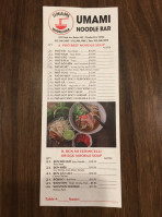 Umami Wrap N' Roll menu