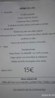 El Cruce menu