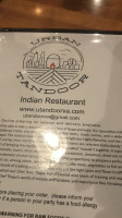 Urban Tandoor menu