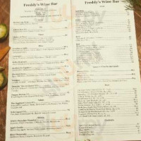 Freddy's menu