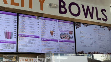 Vitality Bowls Cottle Rd San Jose menu