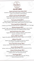 Chambers Bar Restaurant Morrinsville menu