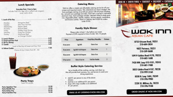 Wok Inn menu