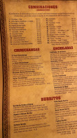 Zapata's Cantina Mexican menu