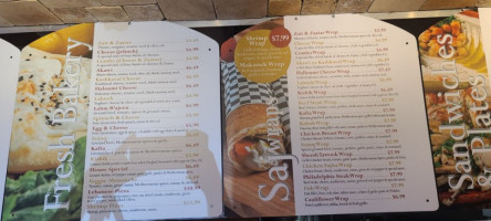 Zait And Zaatar menu