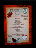 Hostal San Julián menu
