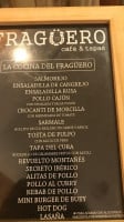 Fragüero menu