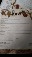 Raw Aura Organic Cuisine menu