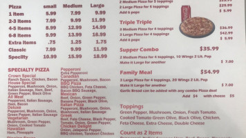 Minto Shawarma menu