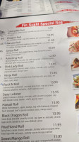 Fin Sushi Grill menu