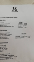 Castell De Sant Jaume menu