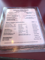 Arizona Bbq Shack menu