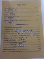 Pizzeria Paco menu