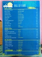Cafe Obala menu