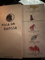 Toca Da Raposa menu