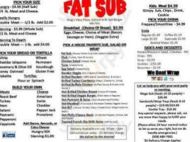Fat Sub menu