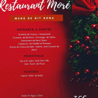 Bar Restaurant Moré menu